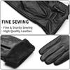 Warm Soft PU Waterproof and Cold Resistant Gloves Made of Women's Leather Fashionable and Warm with Velvet Touch Screen Gloves