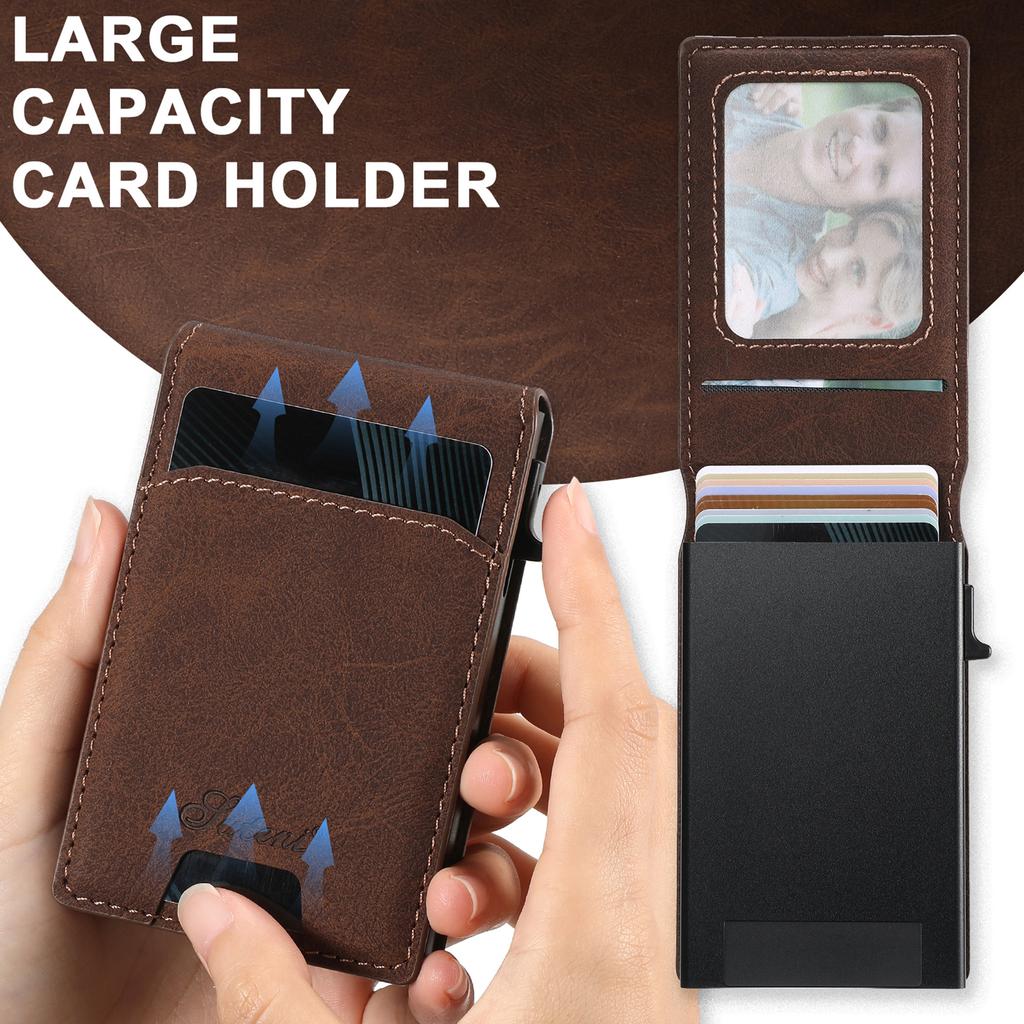 SUTENI H19 For Samsung Galaxy S25+ Magnetic Case Card Holder Kickstand Litchi Texture Leather Back Cover