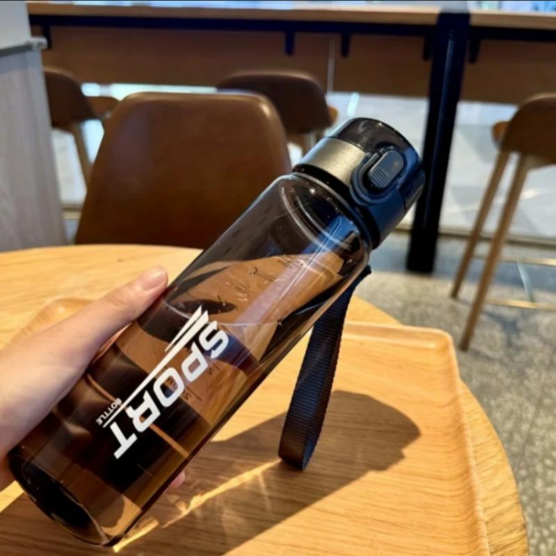 400ml/560ml Water Bottle Leakproof Sports Water Bottle Portable Drinking Cup BPA-Free with Capacity Marking for School Office