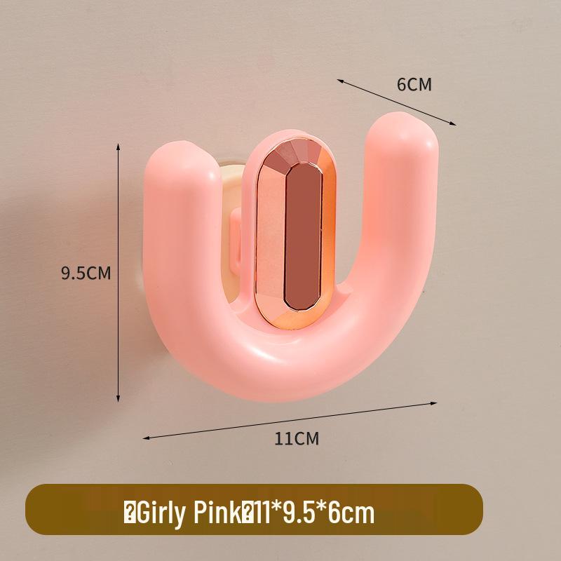 Strong Suction Cup Slipper Rack: Vacuum Press, No-Drill Hook for Bathroom Door, 5KG Load-Bearing.