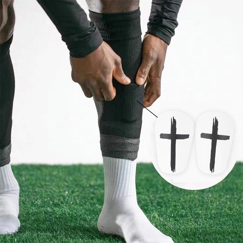 TemuShein Cross Football Shin Pads - Thick Protective Gear