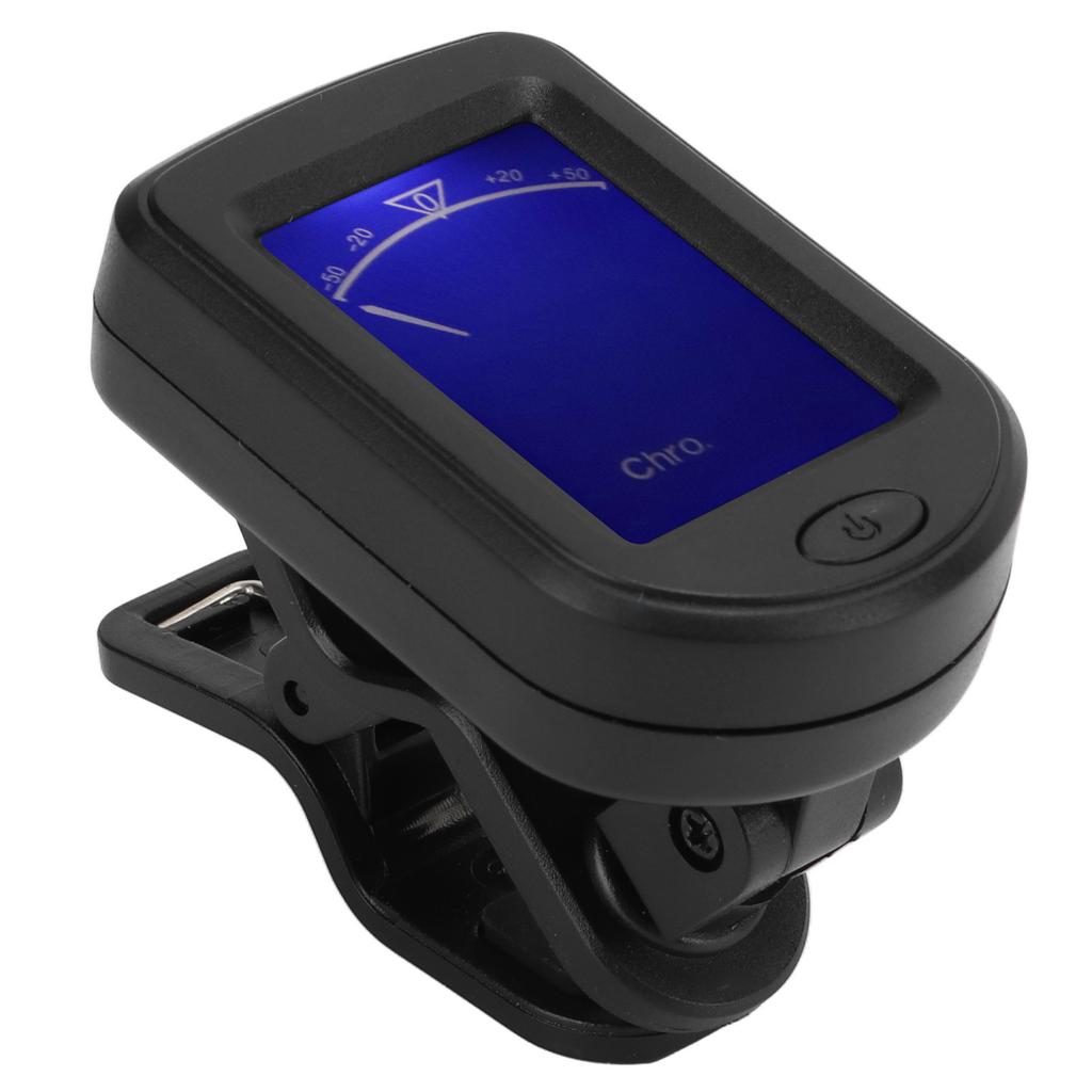 Clip-On Stimmgerät Metronom Automatische Abschaltung Hohe Genauigkeit Kunststoff für Folk-Gitarre Violine