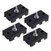 4Pcs Air Compressor Feet Conditioner Vibration Isolator,Minisplit Base,Outdoor Bracket,Rubber