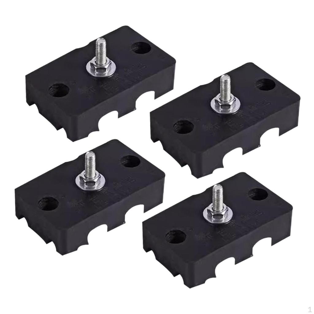4Pcs Air Compressor Feet Conditioner Vibration Isolator,Minisplit Base,Outdoor Bracket,Rubber