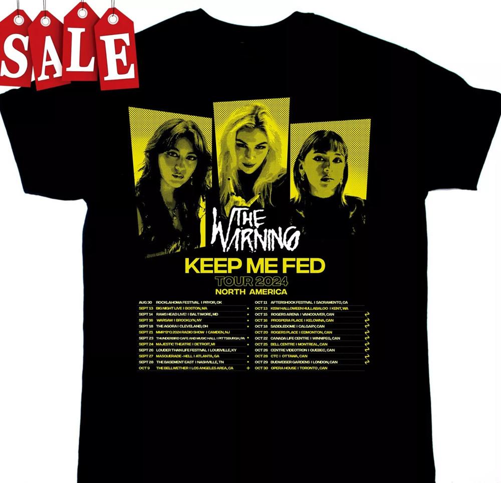 New The Warning Band Tour2024 T Shirt S-5XL Tee AD186