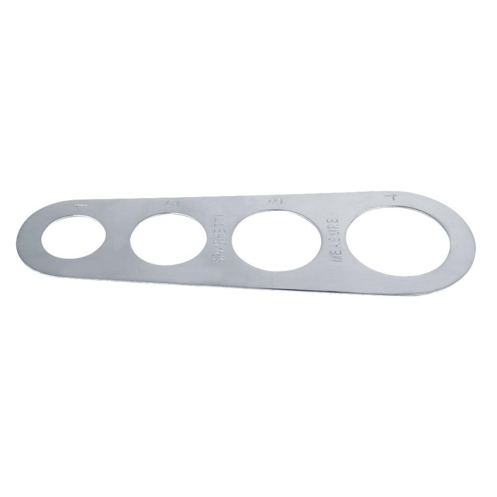 2 PCS Silver Spaghetti Measurer Stainless Steel Spaghetti Measure Ruler Meal Prep