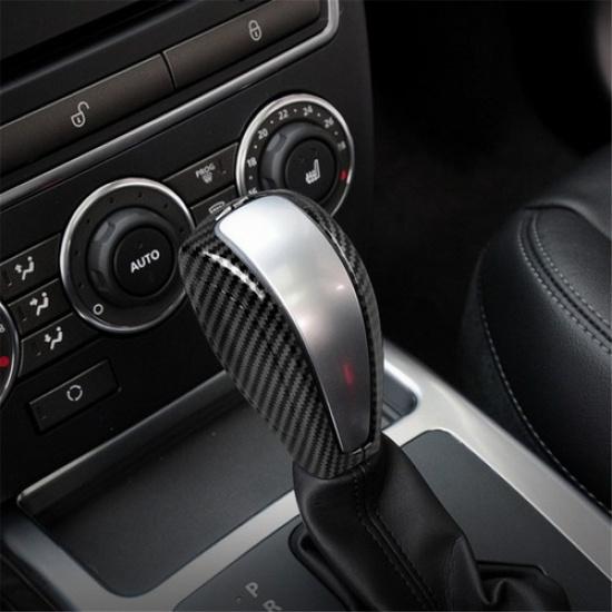Carbon Fiber ABS Gear Shift Knob Head Cover Trim For Land Rover Freelander 2 LR2