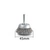 6mm Handle Stainless Steel Wire Brush Bowl for Rust, Stain, Paint, Burr Removal & Polishing