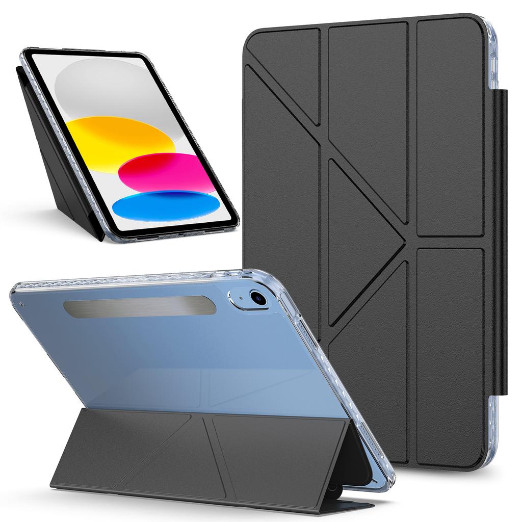 Für iPad (2025)/10.9 (2022) Tablet-Hülle Ständer Magnetisch Abnehmbare PU-Lederabdeckung mit Auto-Wake/Sleep