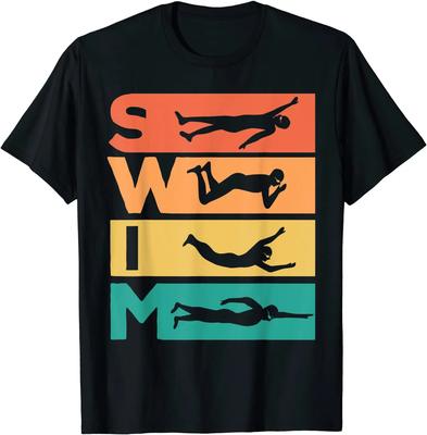 Retro Vintage Swimming Gift For Swimmers TShirt