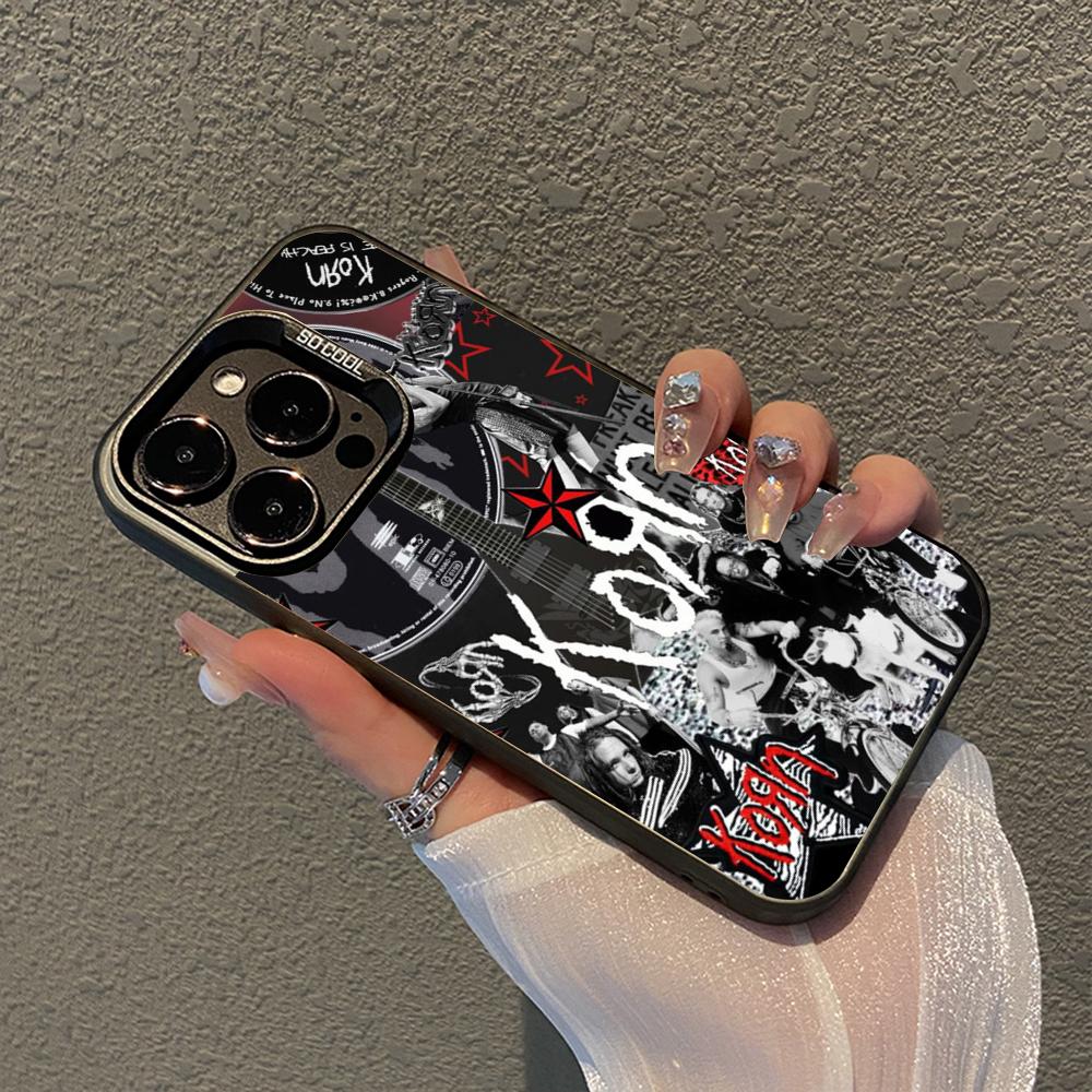 Горячий K-korn Музыкальный Чехол для Телефона Для IPhone 16 15 14 13 12 11 Pro Max X XR XSMAX 8 7 Plus Матовый Ударопрочный Задний Чехол iPhone 13
