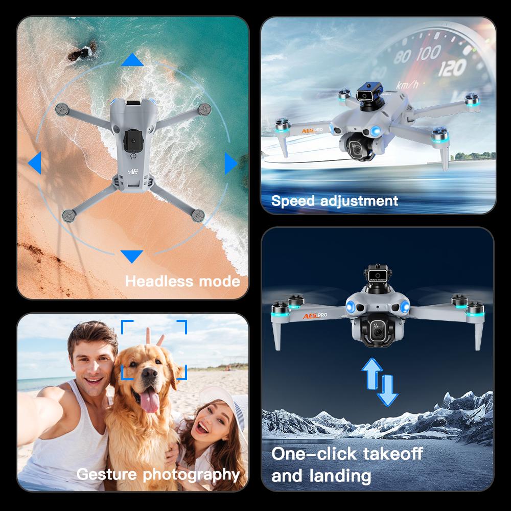 2026 NEW AE5 Drone 4K Professional 8K HD Camera Remote Control with Screen WIFI UAV Brushless Foldable Quadcopter Toy
