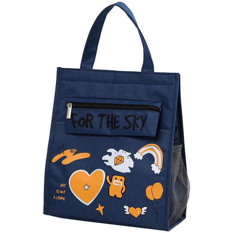 Cartoon Style Insulated Lunch Bag With Oxford Fabric Cool Keep For School And Work