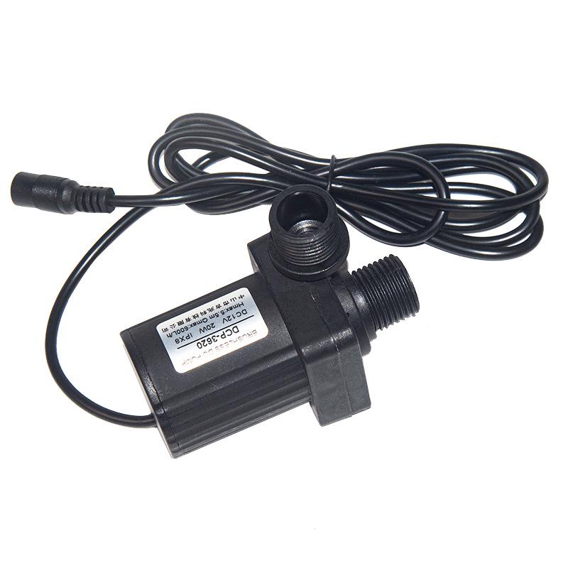 Bomba de Chuveiro Móvel Sem Escovas de Alta Temperatura 12V/24V CC & Booster Submersível para Aquecedor Solar de Água