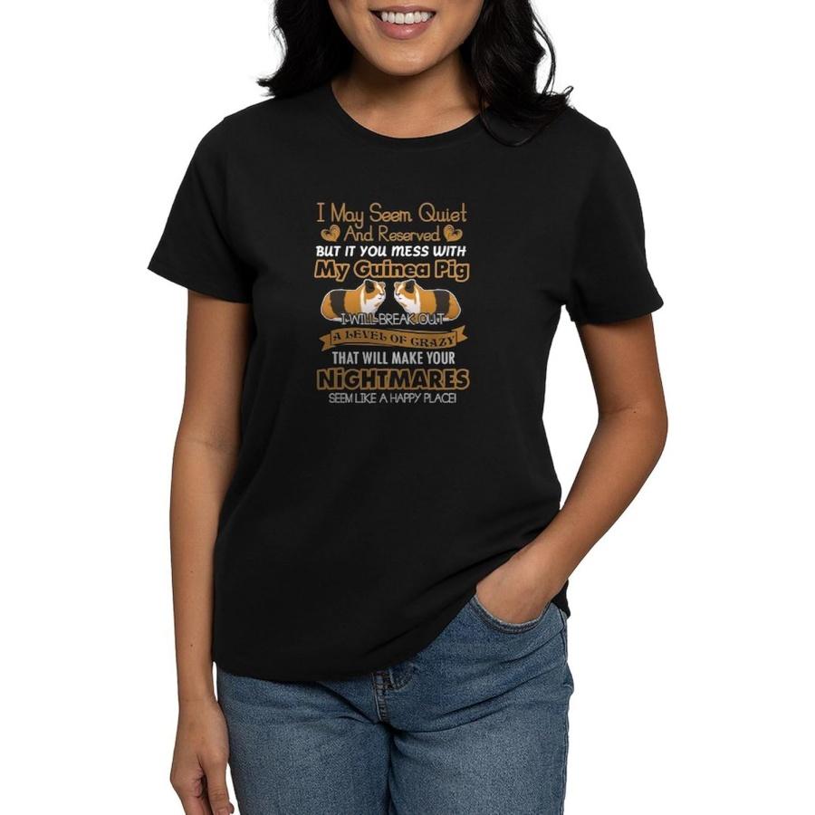 

CafePress Don t Mess with My Guinea Pig Shirt T Shirt Womens Cotton Dark Graphic T-Shirt XXXXXL різнокольоровий