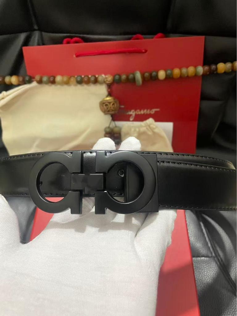 Modern Men's Leather Belt - Genuine Cowhide for Casual and Trendy Wear