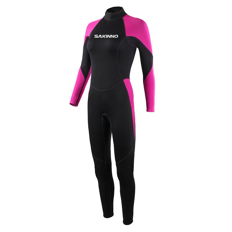 SAKINNO Adult Long Sleeve One-Piece Wetsuit M