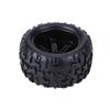 4pcs Set Rubber Tyre Tires & Plastic Hubs Wheel Rims Accessories for 1 8 RC Truck Car