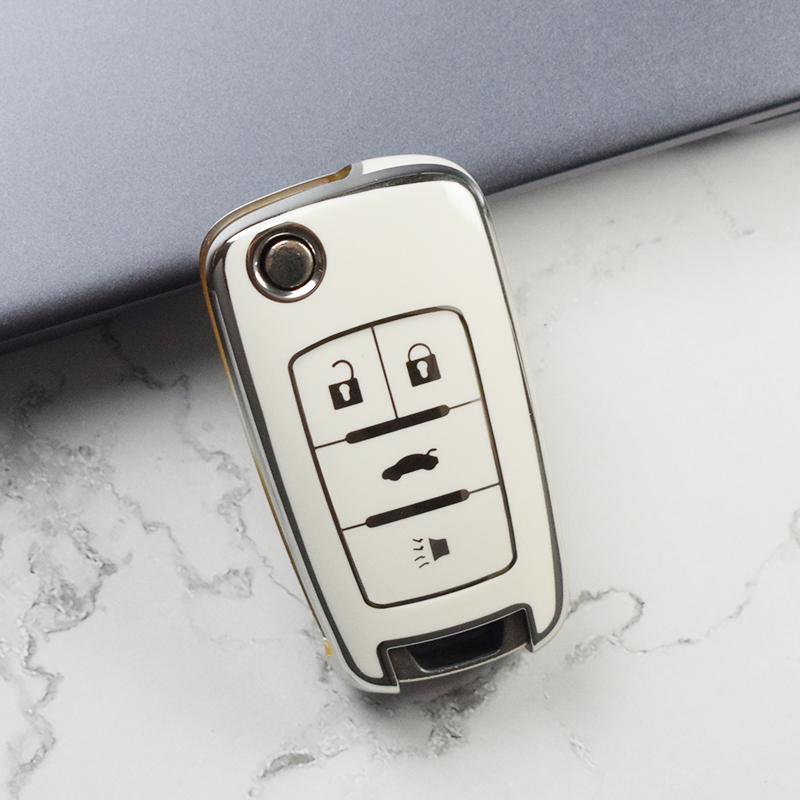 

3/4/5Button Auto Shell Fob For Chevrolet Equinox Volt Cruze Camaro Garna Yakista Aveo Impala Gmc Terrain Tpu Car Key Case Cover
