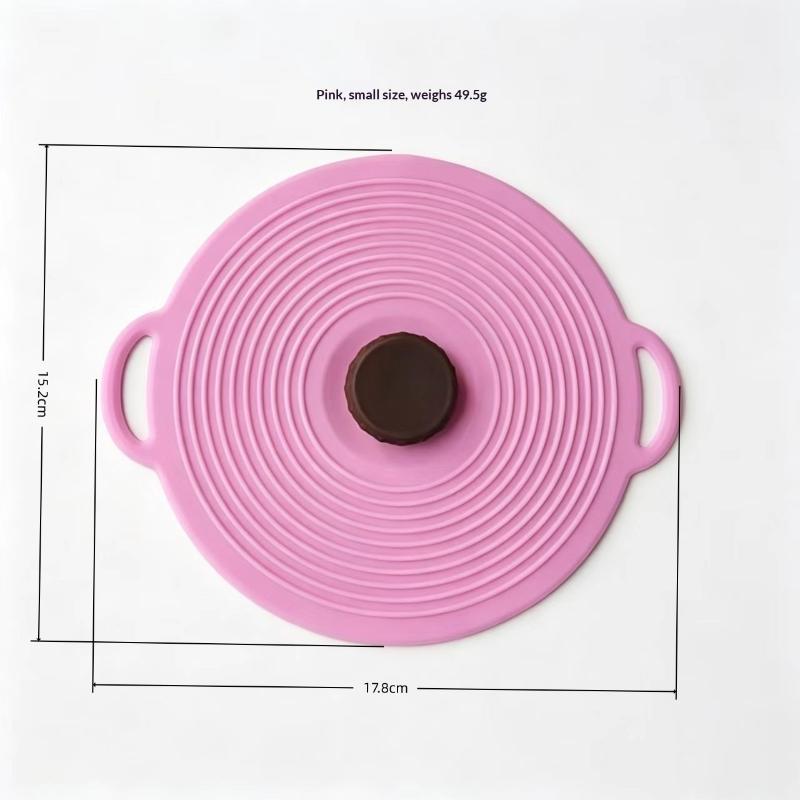 Food Safe Reusable Silicone Suction Lid Heat Resistant Sealed Cover Fit Pot Pan Bowl Cup for Kitchen