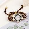 Gift bracelet, lady's watch New Casual Fashion Diamond-encrusted Women's Watch Korean-style Female Student Woven Drawstring Bracelet Watch