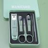 Coffee Color Stainless Steel Anti-Splash Nail Clipper Set for Home Manicures