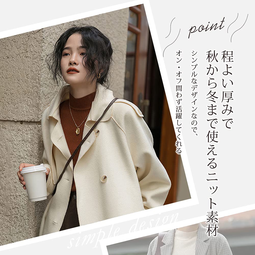 PALAME Rib Knit Lightweight ribbed material makes it perfect for layering in fall and Highly stretchy and knit Available in 8 colors Women's Sweater.