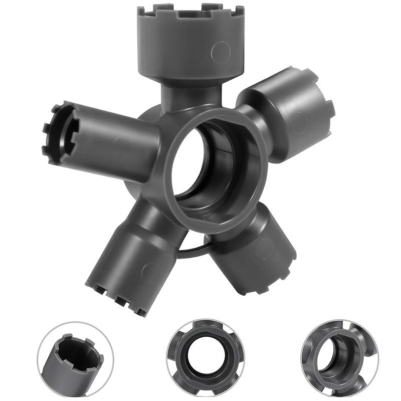 

10-In-1 Tool Kit for Removing Sink Faucet Aerators,Compatible with M16.5/18.5/21.5/24/28 Cut Edge, Round, And Cache Aerators серый