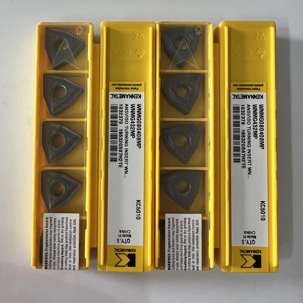 KENNAMETEL / WNMG080408MS KC5010  / Original carbide blade 10 Pcs