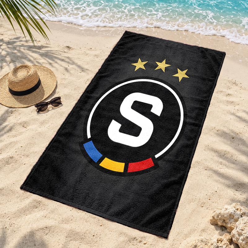 HC Sparta Praha Microfiber Beach Towel Quick Dry Sand Free Lightweight Beach Towels for Travel Swimming Camping
