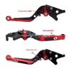 Compatible with Yamaha FZS150V2/V3, FZR150V2 for Modification: Folding Brake, Clutch, and Handbrake Levers.