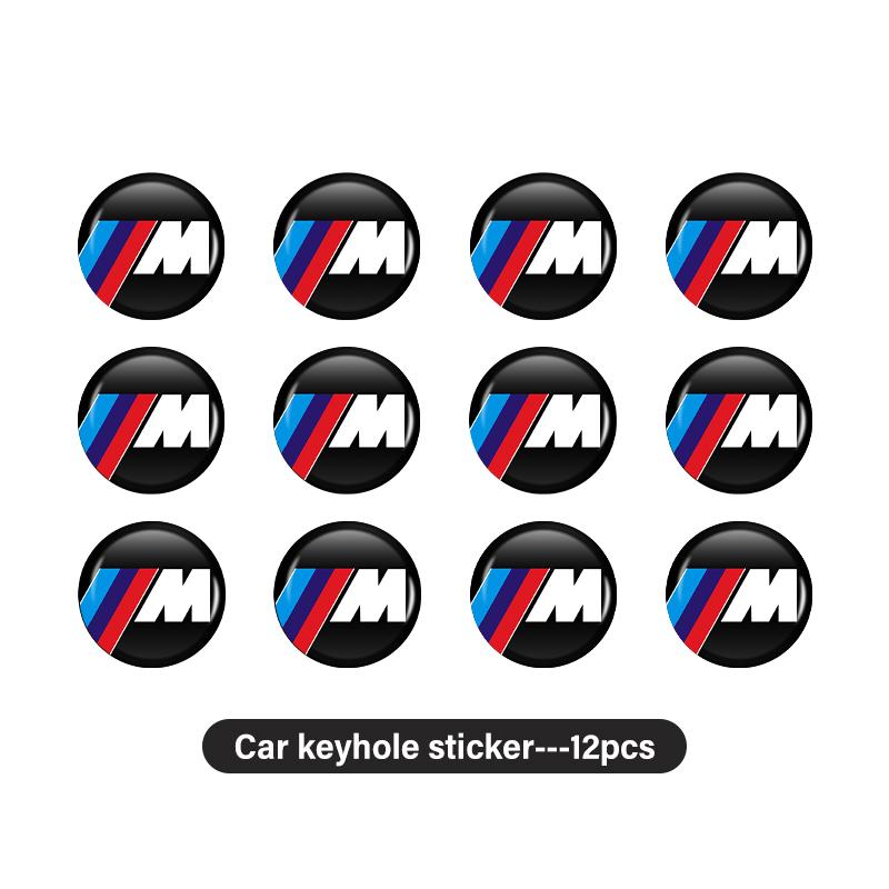 Car Door Keyhole Sticker Lock Protector Lock Core Decal Accessories For BMW X1 X3 E39 E46 E30 E36 E87 E60 E90 F26 G02 E70 F15