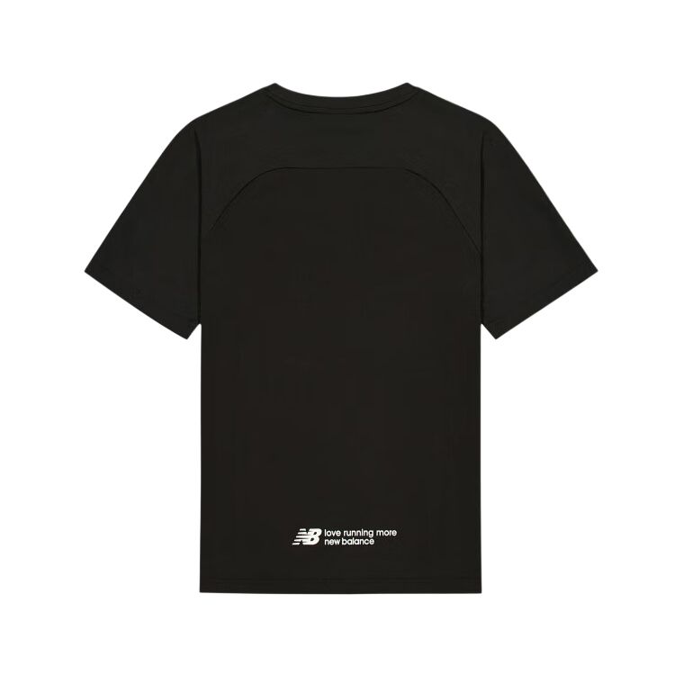 New Balance T Shirts Men's Black Crew Neck Thin NEF23211-BK