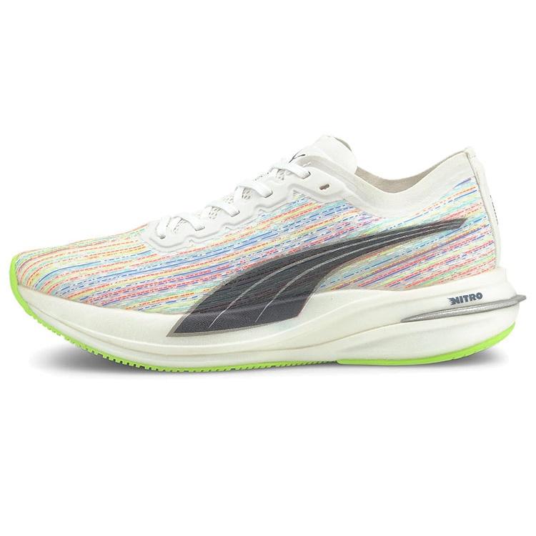 (WMNS) PUMA Velocity Nitro Spectra White Green Women s 195305-01 EU 35.5
