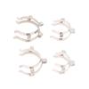 1Pc Stainless Steel Standard Ground Mouth Clip Caliber 14#19#24#29#34#45# Laboratory Clamp Heat Resisting Ground Clip Adapter