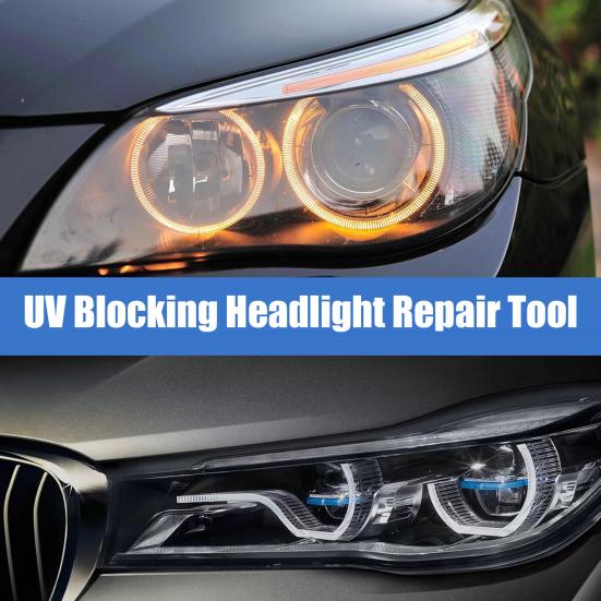 Sada pro obnovu světlometů Auto Vapor Vylepšená viditelnost Dlouhotrvající ochrana Sada nástrojů pro renovaci výparů rozprašovací nádobky světlometů
