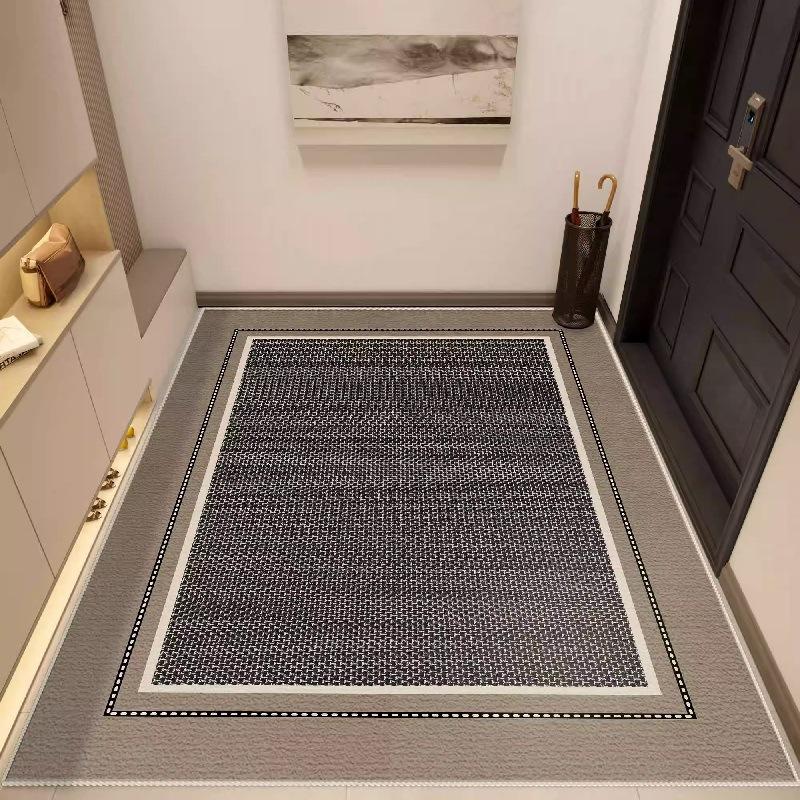 S Dirt-Resistant, Washable, Light Luxury Entrance Door Mat, Anti-Slip Foot Mat, Customizable Door Carpet, Home Decoration