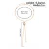 New Creative Baroque Pearl Long Necklace Flat Snake Chain Sexy Chest Necklace for Women Trendy Party Luxury Elegent Y2K Jewelry
