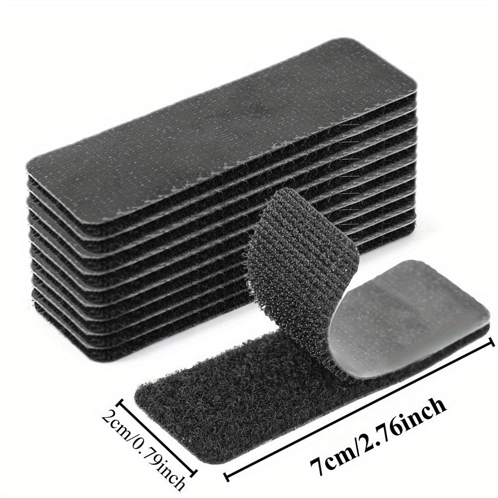 10pcs Car Floor Mat Invisible Fixing Clip Double-sided Adhesive Hook and Loop Car Backing Patch Strong Adhesion for Trunk