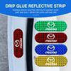 Car Door Sticker Safety Warning Reflective Mark For 3 6 CX5 2 CX3 CX9 MX5 RX8 Axela Demio Atenza MS