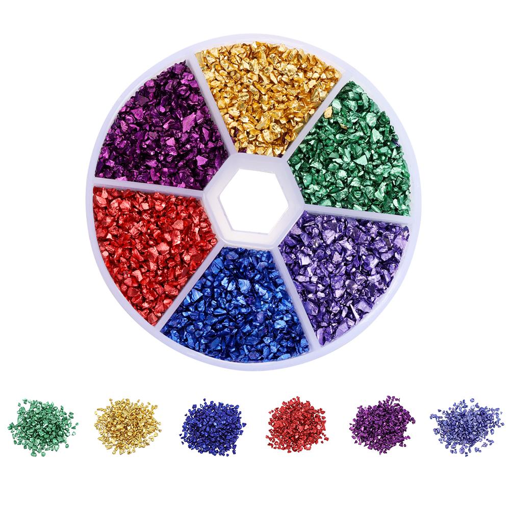 

60g/Box Crushed Glass Stones Resin Filling for DIY Epoxy Resin Mold Irregular Broken Stone Nail Art Decoration Jewelry Making M