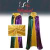 Vampire Halloween Bride Cosplay Hooded Cloak Splice Color Stylish Adult Vintage
