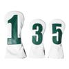 Number Print Golf Club Protector 1 3 5 U Wood Headcover Golf Head Cover  Driver Fairway
