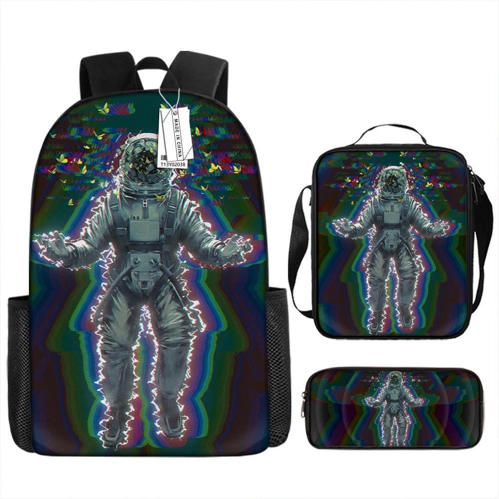 New astronaut schoolbag, boys, primary school students, grades 3 to 6, handsome and lightweight, junior high school students, backpack, large capacity