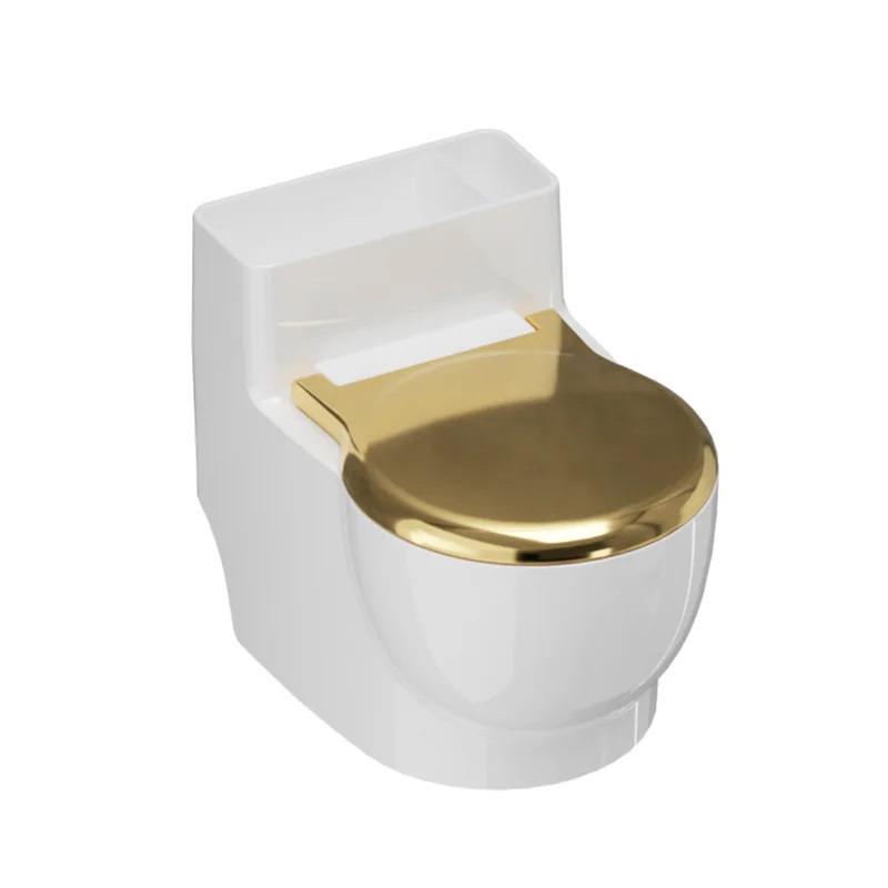 Creative Ashtray Toilet Shaped With Lid Bathroom Wall Mounted Detachable Ashtray Anti Drop Thick Desktop Ashtray Storage Box