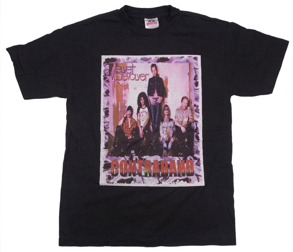 

Винтажная футболка унисекс Velvet Revolver Contraband 2004 Tour Alstyle S