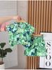 Adorable Boys Hawaiian Floral Shirt And Short Set For Summer Beach Vacation In Soft Cotton