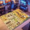 Ancient Egyptian-themed rug, suitable for living room, bedroom, game room, computer room and home décor.