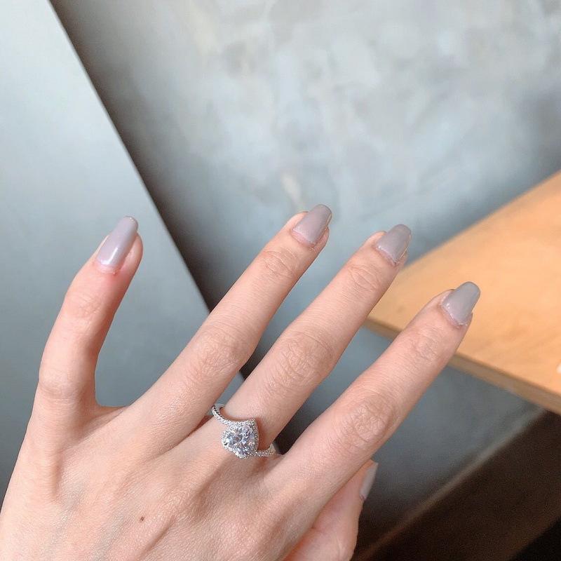 Niche Design Versatile Adjustable Ocean Heart Ring for Women Open Adjustable