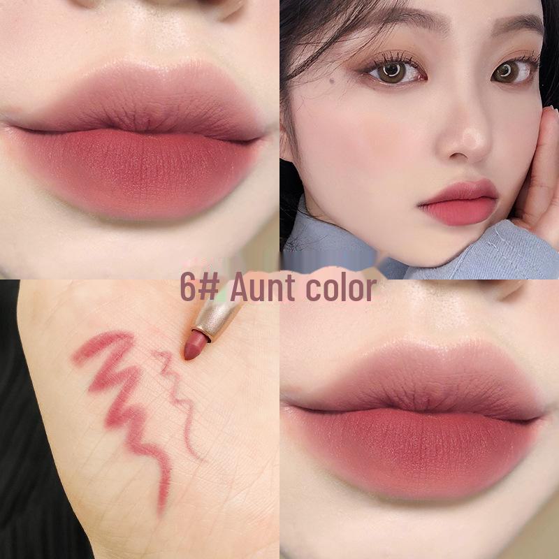 Han Qian Waterproof Rotating Lip Liner Pen - Langvarig matt finish for definerte lepper